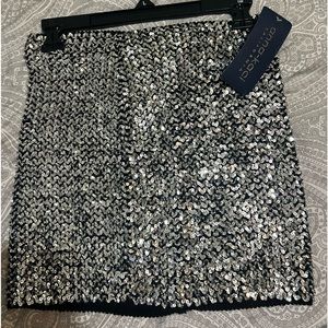 Sequin mini skirt